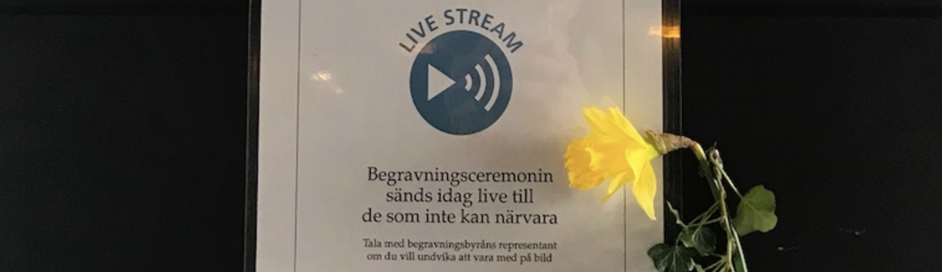 Direktsänd begravning